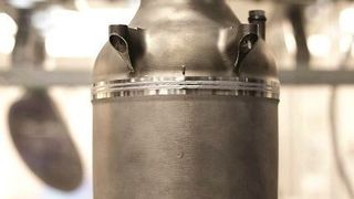 Fig. The firm SpaceX produces the combustion chamber with regenerative cooling of the  SuperDraco rocket engine from a metallic powder by 3D printing.
 (MM Industrial Spectrum, Serial Innovations, Part 7, Tomáš Michálek, MakersLab Prague)