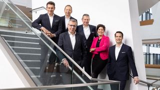 Das neue ZF-Vorstandsteam (v.l.): Michael Frick, Martin Fischer, Holger Klein, Peter Laier, Sabine Jaskula und Stephan von Schuckmann. (Bild: ZF Group)
