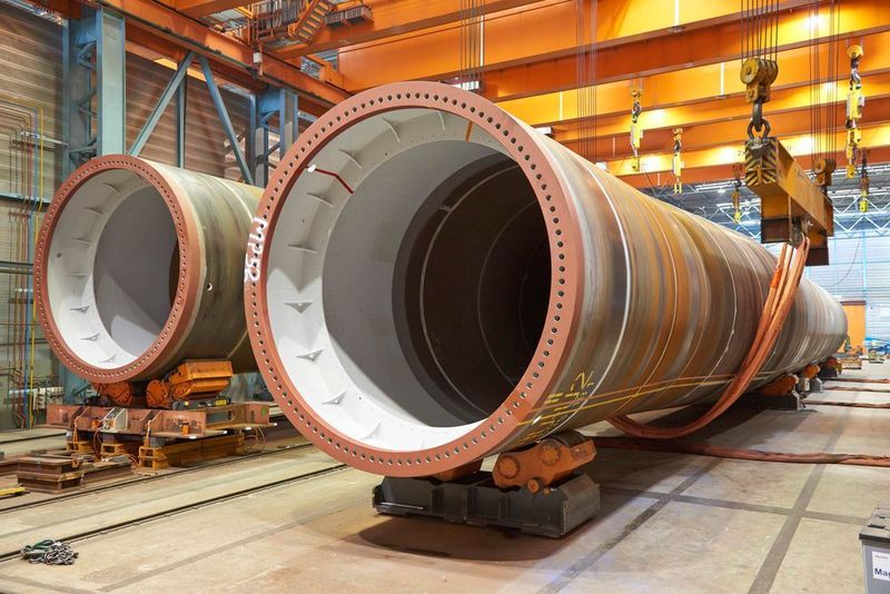 Die Produktion von Großrohren erfordert besonderes Know-how. (Tube)
