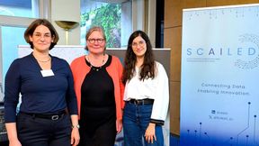 Dr. Stefanie Märschenz, Irene Schlünder und Aleksandra Naydenova von der TMF – Technologie- und Methodenplattform für die vernetzte medizinische Forschung (v. l. n. r.). (Bild: © TMF e.V.)