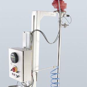 Viscoflux mobile ausgestattet für indirektes, berührungsloses Messen im Bereich Pharma Food und Cosmetic.
