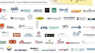 Entreprises ayant prévu de participer au prochain Forum HES-SO Ingénierie et architecture du 7 mars 2018. (together AG)