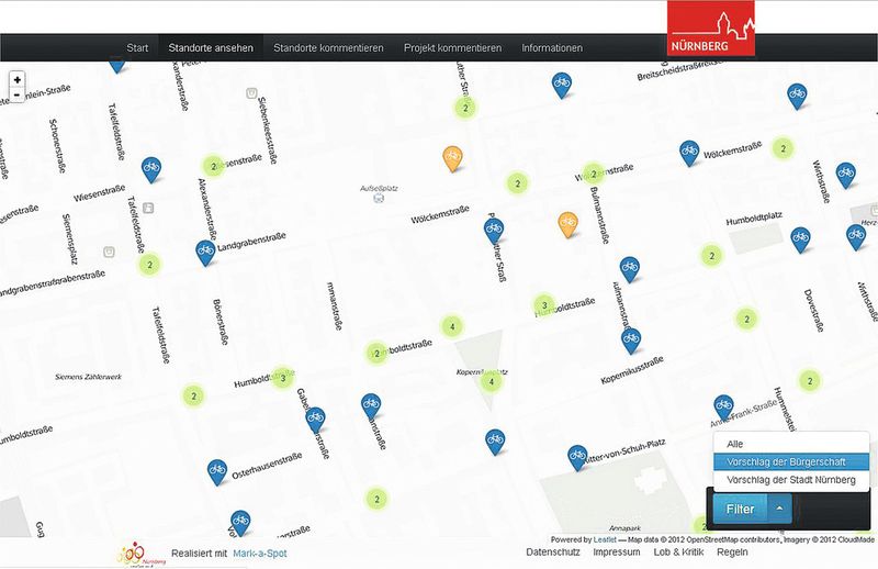Die ePartizipationsplattform der Stadt Nürnberg (Grafik: Stadt Nürnberg)