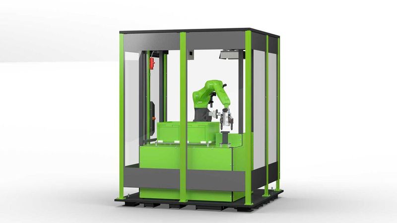 Und wenn es um die flotte Vereinzelung von komplexen Schüttgutteilen geht, empfiehlt Engel, sich die Bin-Picking-Zelle näher anzuschauen, die es auch auf der Fakuma 2024 zu erleben gibt. (Bild: Engel)