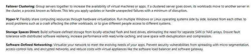 Übersicht über die verschiedenen Clusterfunktionen, die sich im Windows Admin Center verwalten lassen. (Bild: Joos / Microsoft)