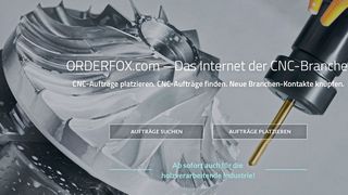 Das Internet der CNC-Branche – Startseite von Orderfox.com. (Orderfox)
