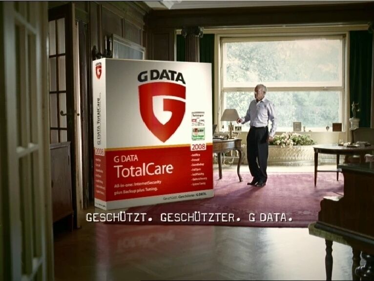 Mit der Kampagne bewirbt G Data seine Sicherheitslösung »Total Care 2008« im TV sowie in Publikums- und Fachmagazinen. (Archiv: Vogel Business Media)