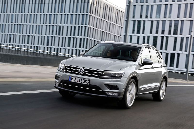 Dritter im Bunde ist der VW Tiguan, der als sicherster „Kleiner Off-Roader“ ausgezeichnet wurde. (VW)