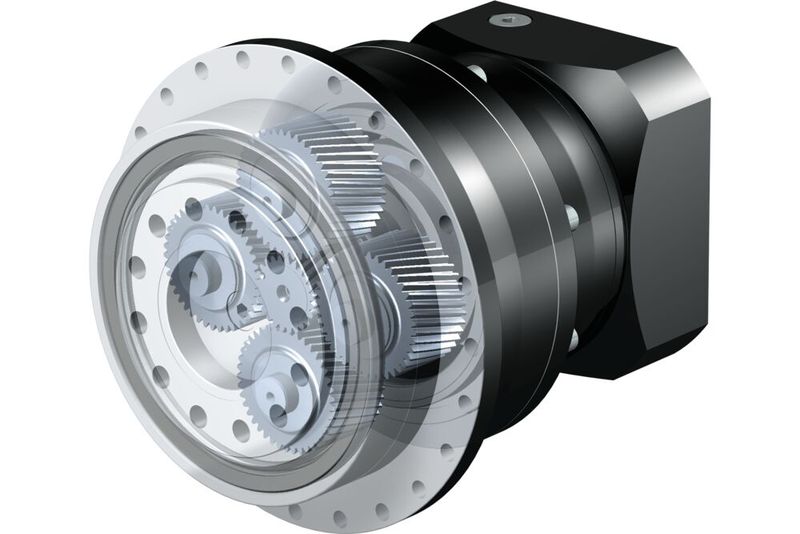 Höchste Drehmomente bei maximaler Steifigkeit: Planetengetriebe mit vier Planetenrädern zum Antreiben von Rundachsen auf Fünf-Achs-Bearbeitungszentren. (Bild: Stöber)