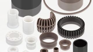 Die Gleitlager der «EP»-Serie bestehen aus modifizierten Basiskunststoffen mit zugesetzten Festschmierstoffen und verstärkenden Fasern. (Bild: GGB)