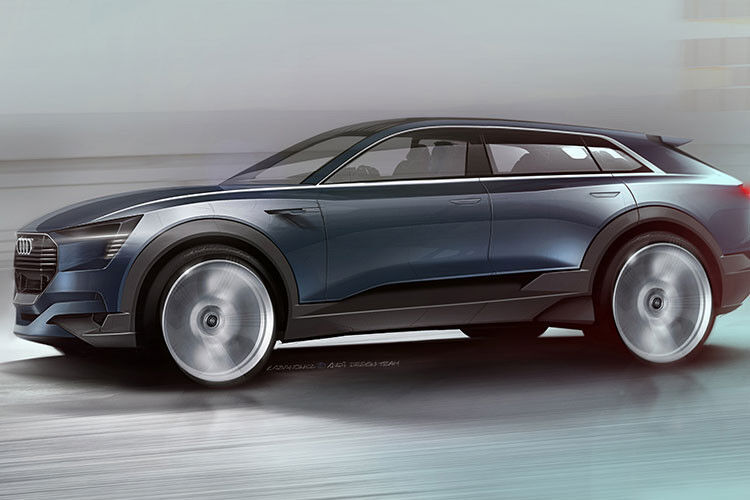 2018 bringt Audi das Modell auf die Straßen, die Reichweite soll bei 500 Kilometern liegen. (Bild: Audi)