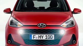 Der überarbeitete Hyundai i10 ist erstmals in Paris zu sehen. (Hyundai)