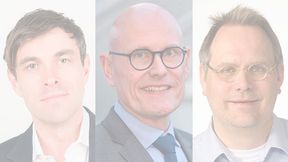 Die Keynote-Speaker Prof. Dr.-Ing. Wilhelm Bauer, Prof. Dr. Marco Gercke, Dr. Klaus Höffgen, Pascal Matzke und Dr. Suzanna Randall [v.l.n.r] des Enterprise Workspace Summits im Portrait. Heute: die Astronautin Dr. Suzanna Randall. (Bild: VIT [M])