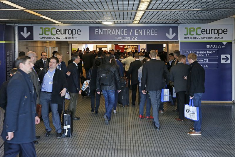 Impressionen von der JEC Europe 2014....Präsentationswucht und Informationsflut in Sachen Leichtbau-Know-how. (Bild: JEC Group)