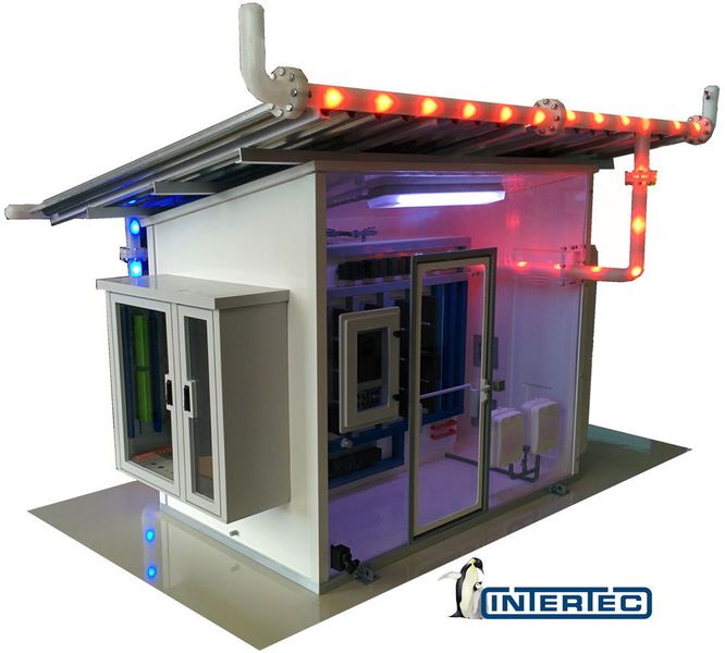 Intertec will demonstrate novel new outdoor shelter cooling and configuration techniques at Achema. (Intertec-Hess )