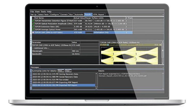 A receiver test for 10BASE-T1S developed by Keysight promotes the testing of function-critical receivers to ensure the reliability and safety of future on-board networks.(Image: Keysight)
