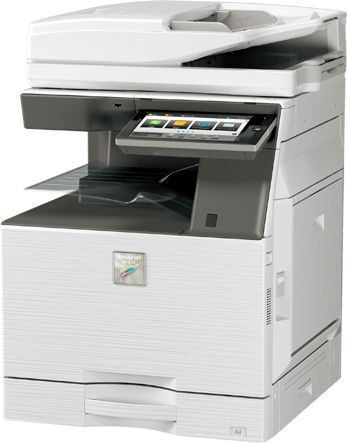 Die A3-Farb-MFPs der MX-Familie werden teilweise über einen Personensensor verfügen. Mit ihm können individuelle Anwender automatisch angemeldet werden. (Bild: Sharp)