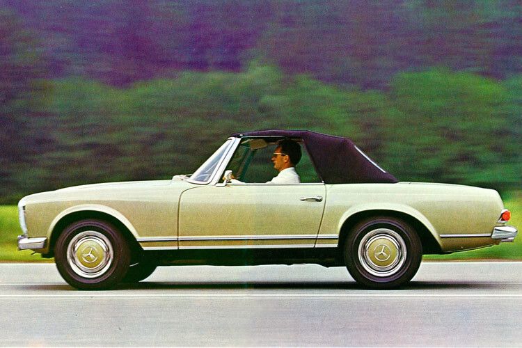 Bald schon mutierte die Pagode zum 280 SL mit 125 kW/170 PS starkem 2,8-Liter-Sechszylinder und hatte damit über zehn PS mehr als der neue Porsche 911 S. (Foto: Mercedes)