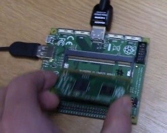 In Aktion: Raspberry Pi Compute Development Kit (Bild: raspberrypi.org)