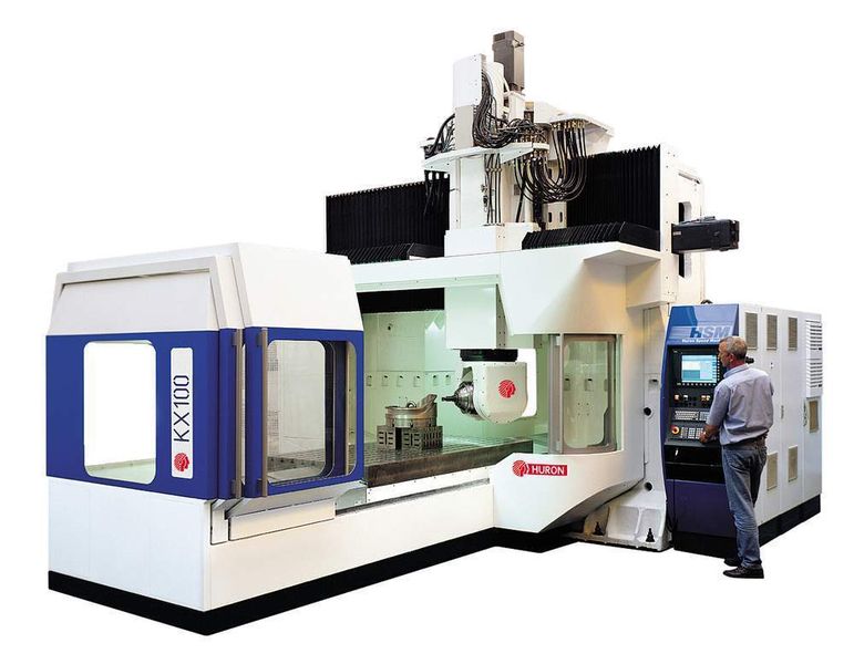 Bild 5: Fräskopf (Bildmitte) in einem Bearbeitungszentrum. (Archiv: Vogel Business Media)