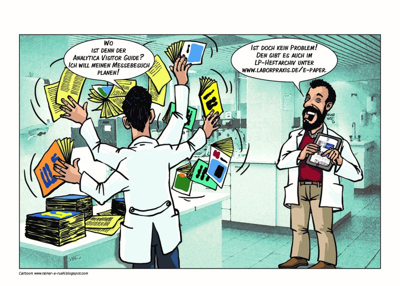 Übersicht unserer Bildergalerien (Comic: www.rainer-e-ruehl.blogspot.com) (LABORPRAXIS/Rühl)