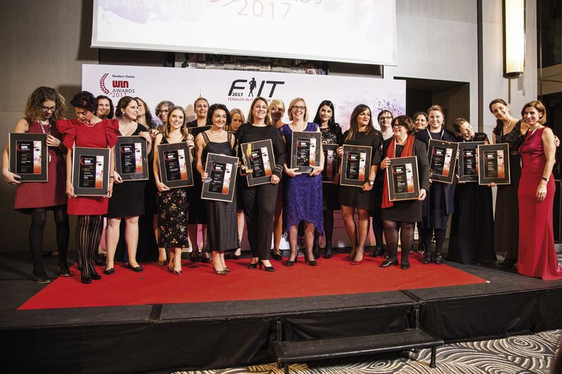 Alle Gewinnerinnen der WIN-Awards 2017 (Bild: Vogel IT-Akademie)