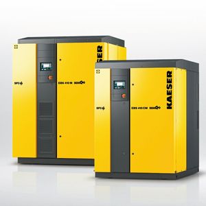 Hohe Effizienz und geringer Platzbedarf – damit glänzen die Schraubengebläse der EBS-Serie. (Bild:  Kaeser)