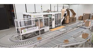 Die Verpackungslösung X5 von Packsize lässt sich wie vom Unternehmen gewohnt problemlos in den Intralogistikprozess einbinden. (Bild: Packsize)