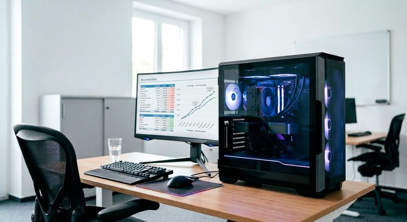 Moderne Gaming-Hardware ist derart leistungsstark und vergleichsweise preiswert, dass sie auch in professionellen Arbeitsumgebungen vermehrt Anwendung findet.(Bild:  Gemini / KI-generiert)