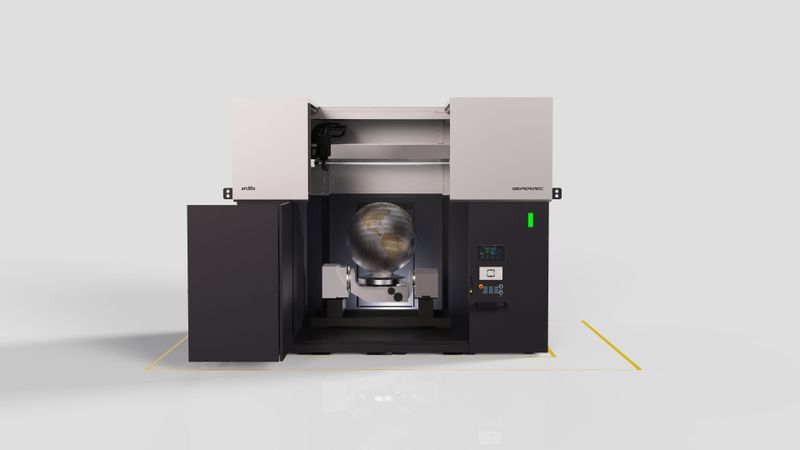 Die neue arc80X von Gefertec kann Bauteile bis zu acht Kubikmeter mittels Wire Arc Additive Manufacturing herstellen.(Bild: Gefertec)