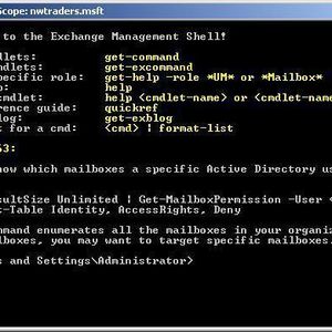 Abb. 1: In der Exchange Management Shell arbeitet der Anwender mit der um ein Exchange-SnapIn erweiterten PowerShell