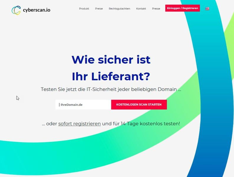 Die Cyberscan.io – Webseite. (Dombach)