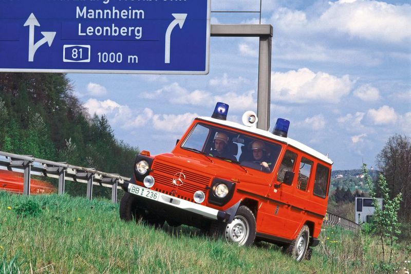 Auch die Feuerwehr fährt G-Klasse. (Bild: © Daimler AG)