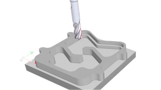 Image 1 : Processus optimisé avec Toolyzer (à droite) comparé à la référence (à gauche). Productivité accrue et sollicitation réduite pour l'outil et la machine.(Source :  Tetralytix)