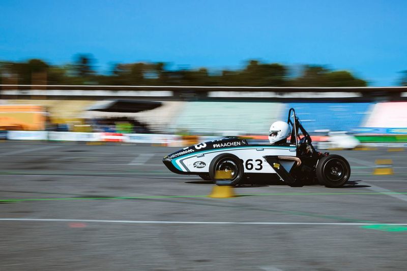 Impressionen vom Hockenheimring und der Formula Student: Das Fahrzeug der Universität Aachen, ... (Formula Student)