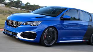 Der Peugeot 308 R-Hybrid leistet mit Turbolader und Elektropower bis zu 500 PS. (Foto: Peugeot)