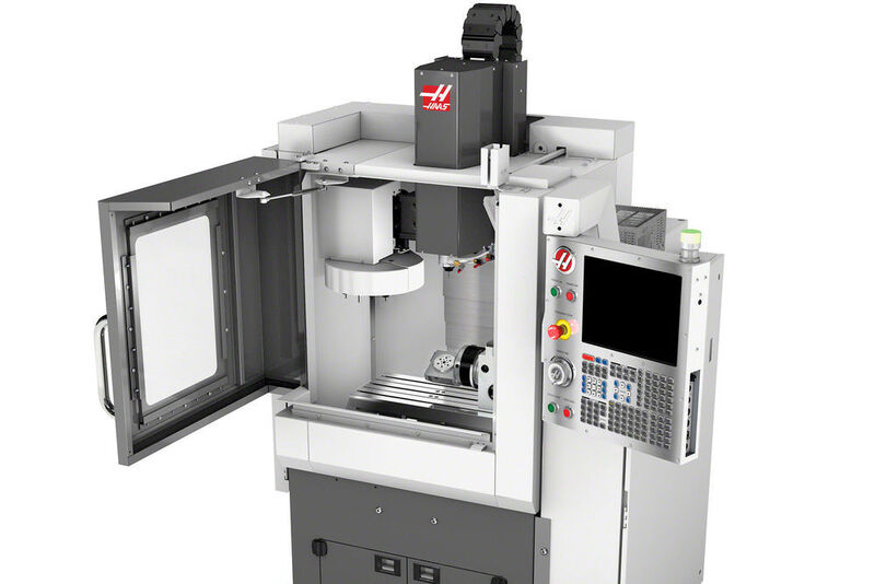 Die neue Kompaktfräsmaschine CM-1 von Haas für die mühelose Bearbeitung kleiner Teile. (Haas)