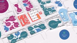 Einmal klicken: Der kleine grüne Eck-Bubble unten links, das ist der „Planet Reseller“. (Deutsche Messe AG)