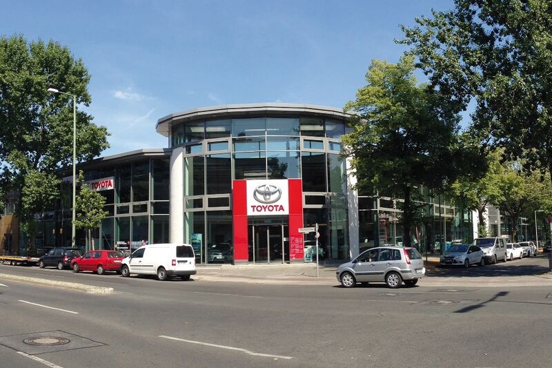 Das Toyota-Autohaus in Berlin-Reinickendorf. (M:C.F.)