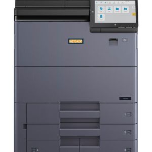 Das Color-Einstiegsmodell 7565i ohne Zusatzkomponenten. Auch beim 70-Seiten-Modell setzt Utax die Wasserkühlung und ein doppeltes Tonerkartuschensystem ein. Die Druckauflösung der Farb-Modelle liegt bei bis zu 2.400 x 2.400 dpi.(Bild:  Utax)