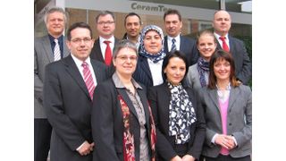 Matthias Eschle (oben links) mit dem Team des Ceramtec-Vertriebscenters Industriekeramik.  (Bild: Ceramtec)