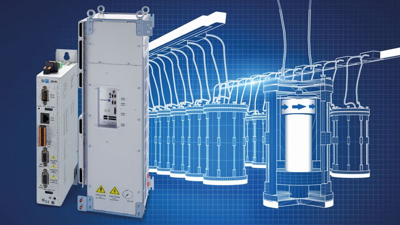 Mit „Flying Restart“ erweitert Sieb & Meyer den Funktionsumfang seiner Drive Controller aus der SD4x-Familie ab 24 kW aufwärts. (Bild:  Sieb & Meyer)