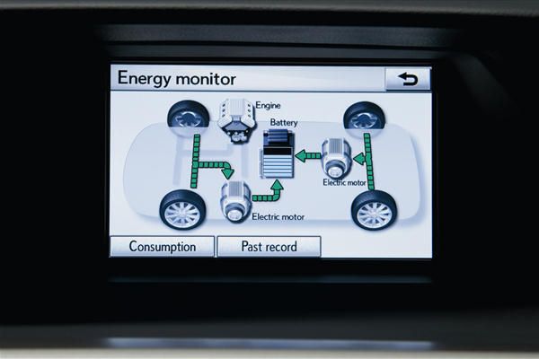 Den Energiemonitor kennt man schon aus den anderen Lexus-Hybridmodellen. (Archiv: Vogel Business Media)
