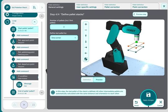 Fruitcore Robotics hebt mit dem neuen Release seines Betriebssystems horstOS die industrielle Automatisierung auf ein neues Level.(Bild:  Fruitcore Robotics)