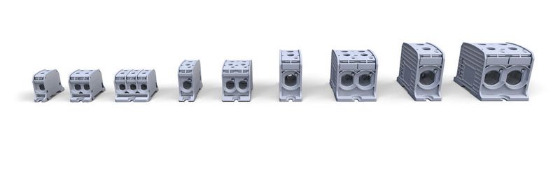 Übersicht über die Reihenklemmen der RKA-Serie. (Leipold Gruppe)