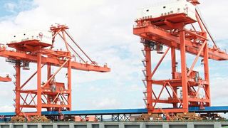 Hubwerke in Krananlagen sind ein typisches Einsatzgebiet für die Frequenzumrichter der Nord-Serie SK 500E. (Nord Drivesystems)