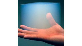 The researchers 3D printed lines of a paste made from graphene, a two-dimensional form of carbon, and then freeze-dried the graphene paste to form the holes in the final aerogel structure.  (Source: Nasa/ JPL-Caltech)