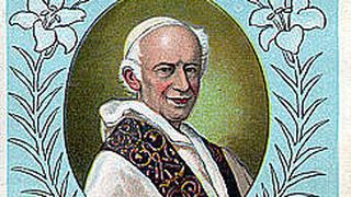 Als „Triumph der Wissenschaft über den Tod“ pries Columbia Records die Sprachaufnahmen von Leo XIII. an. Leo war wenige Wochen, nachdem er ein „Ave Maria“ auf dem Bettini-Phonographen eingesprochen hatte, verstorben. (Bild: Jean Paul Agnard/Musée Edison du Phonographe, Quebec)