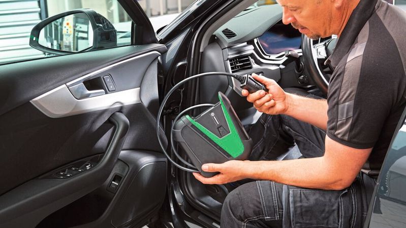 Für den jüngst vorgestellten Mega Macs X betritt Hella Gutmann neue Wege – sowohl bei der Hardware als auch beim Software-Konzept.(Bild:  HGS)