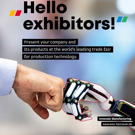 The claim of EMO Hannover is Innovate Manufacturing. The claim of EMO Hannover is Innovate Manufacturing.